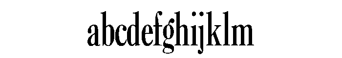 Caslon ExtraCondensedRegular FONT