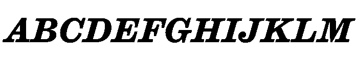 Caslon Ionic Bold Italic Font UPPERCASE