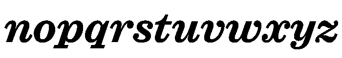 Caslon Ionic Bold Italic Font LOWERCASE