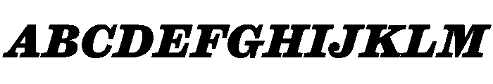 Caslon Ionic Extrabold Italic Font UPPERCASE
