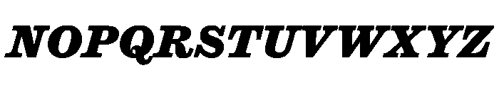 Caslon Ionic Extrabold Italic Font UPPERCASE