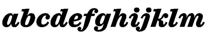 Caslon Ionic Extrabold Italic FONT