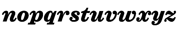 Caslon Ionic Extrabold Italic Font LOWERCASE