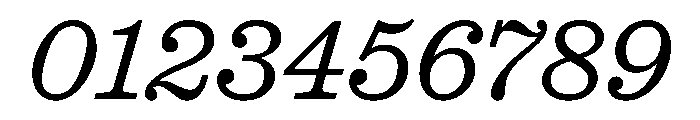 Caslon Ionic Light Italic Font OTHER CHARS