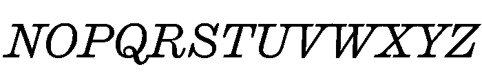 Caslon Ionic Light Italic Font UPPERCASE