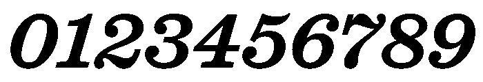 Caslon Ionic Medium Italic Font OTHER CHARS