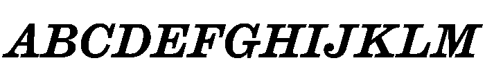 Caslon Ionic Medium Italic Font UPPERCASE