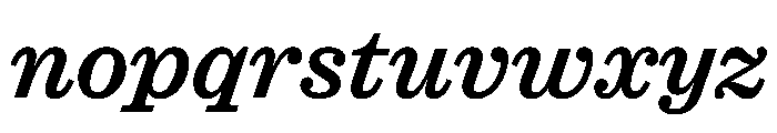 Caslon Ionic Medium Italic Font LOWERCASE