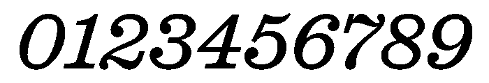 Caslon Ionic Regular Italic Font OTHER CHARS