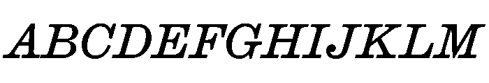 Caslon Ionic Regular Italic Font UPPERCASE