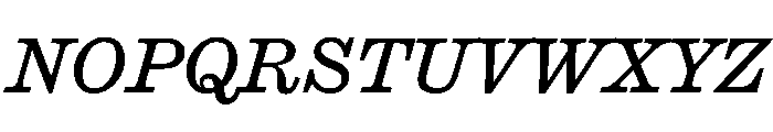 Caslon Ionic Regular Italic Font UPPERCASE