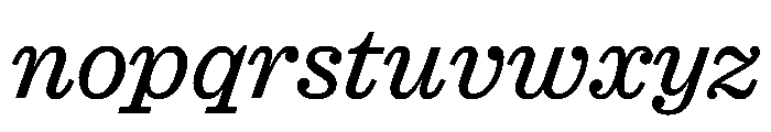 Caslon Ionic Regular Italic Font LOWERCASE