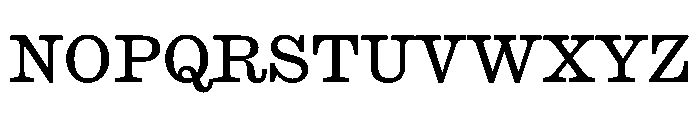 Caslon Ionic Regular Font UPPERCASE