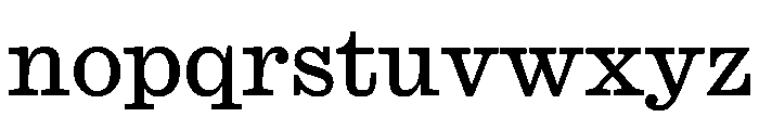 Caslon Ionic Regular Font LOWERCASE