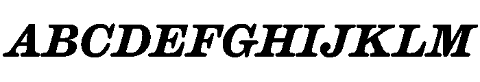 Caslon Ionic Rounded Bold Italic Font UPPERCASE