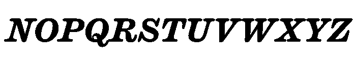 Caslon Ionic Rounded Bold Italic Font UPPERCASE
