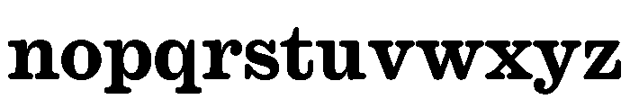 Caslon Ionic Rounded Bold Font LOWERCASE