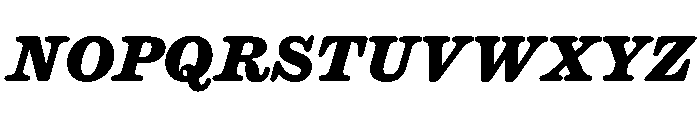 Caslon Ionic Rounded Extrabold Italic Font UPPERCASE