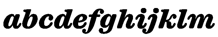 Caslon Ionic Rounded Extrabold Italic FONT