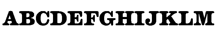 Caslon Ionic Rounded Extrabold Font UPPERCASE