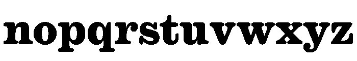 Caslon Ionic Rounded Extrabold Font LOWERCASE