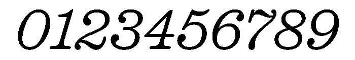 Caslon Ionic Rounded Light Italic Font OTHER CHARS
