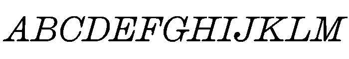 Caslon Ionic Rounded Light Italic Font UPPERCASE