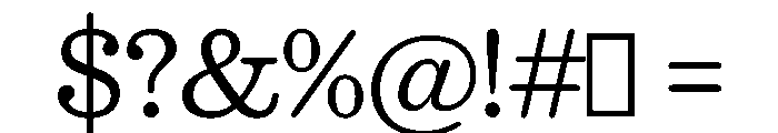 Caslon Ionic Rounded Light Font OTHER CHARS
