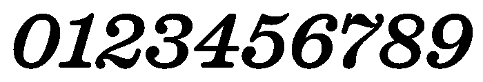 Caslon Ionic Rounded Medium Italic Font OTHER CHARS