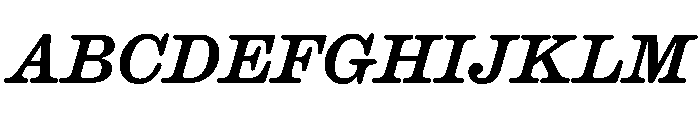 Caslon Ionic Rounded Medium Italic Font UPPERCASE
