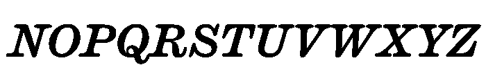Caslon Ionic Rounded Medium Italic Font UPPERCASE