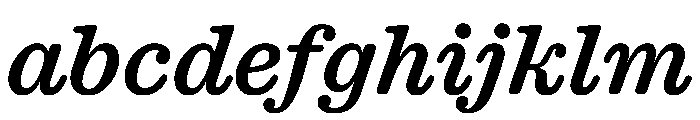 Caslon Ionic Rounded Medium Italic FONT