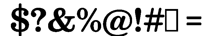 Caslon Ionic Rounded Medium Font OTHER CHARS