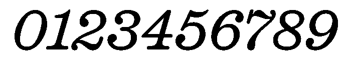 Caslon Ionic Rounded Regular Italic Font OTHER CHARS