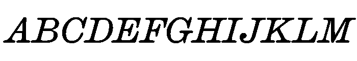 Caslon Ionic Rounded Regular Italic Font UPPERCASE
