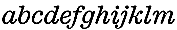 Caslon Ionic Rounded Regular Italic FONT