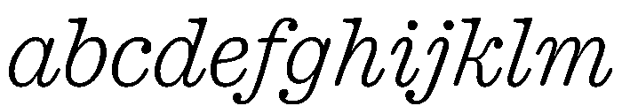 Caslon Ionic Rounded Thin Italic FONT