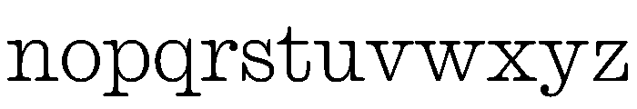 Caslon Ionic Rounded Thin Font LOWERCASE