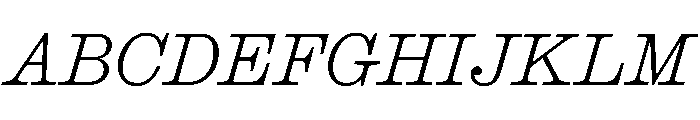 Caslon Ionic Thin Italic Font UPPERCASE