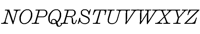 Caslon Ionic Thin Italic Font UPPERCASE