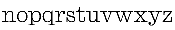 Caslon Ionic Thin Font LOWERCASE