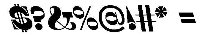 Caslon Italian Contra Font OTHER CHARS