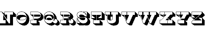 Caslon Italian Shaded Font LOWERCASE