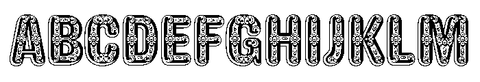 Caslon Rounded Ornamented Regular Font UPPERCASE