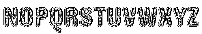 Caslon Rounded Ornamented Regular Font LOWERCASE