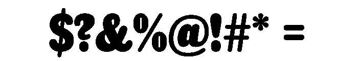 Caslon Rounded Regular Font OTHER CHARS