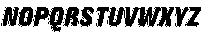 Caslon Rounded Shaded Italic Font UPPERCASE