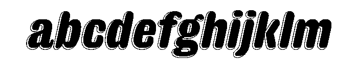 Caslon Rounded Shaded Italic FONT