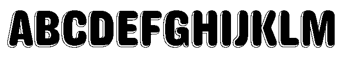 Caslon Rounded Shaded Regular Font UPPERCASE