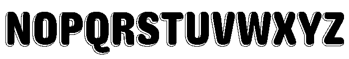 Caslon Rounded Shaded Regular Font UPPERCASE